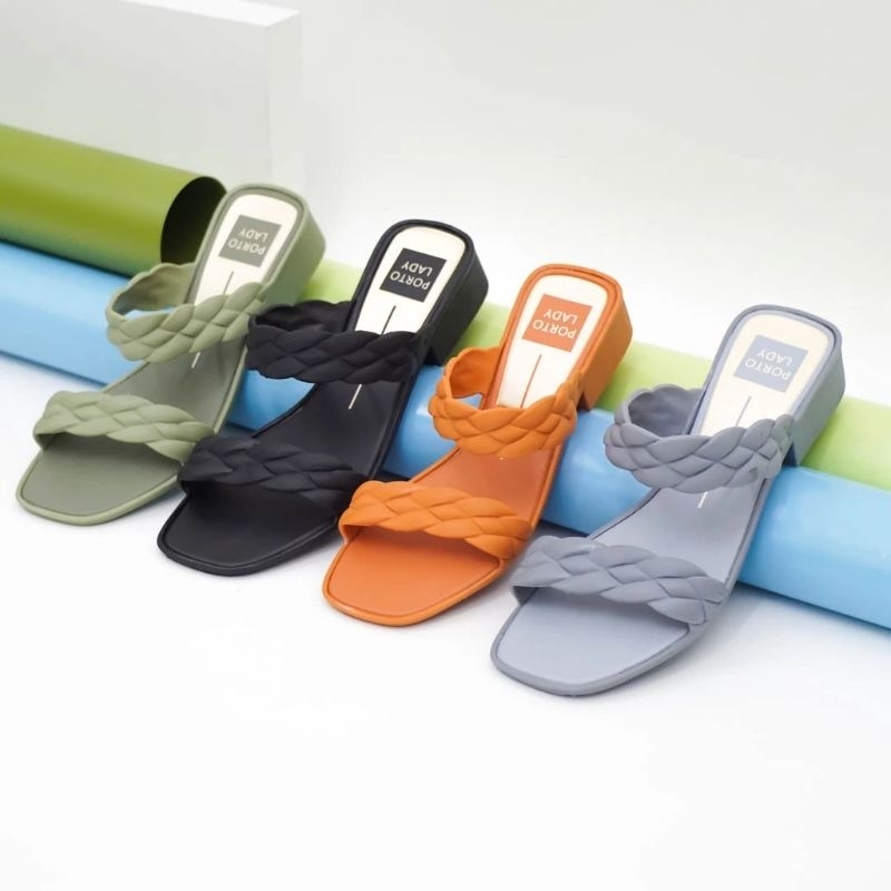 Heels Wanita Tali Kepang Porto Lady Kep- Heels Wanita