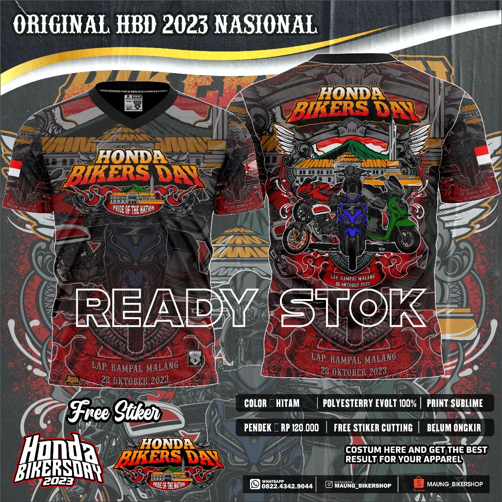 MAUNG_ DRYFIT HONDA BIKERS DAY 2023 | JERSEY HONDA BIKERS DAY 2023