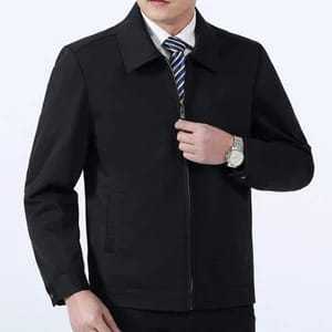 Jaket Jas Formal Hitam Pria Dewasa Jasket Resleting Premium Jaket Jas Casual Jas Guru Jas Dosen Jas 