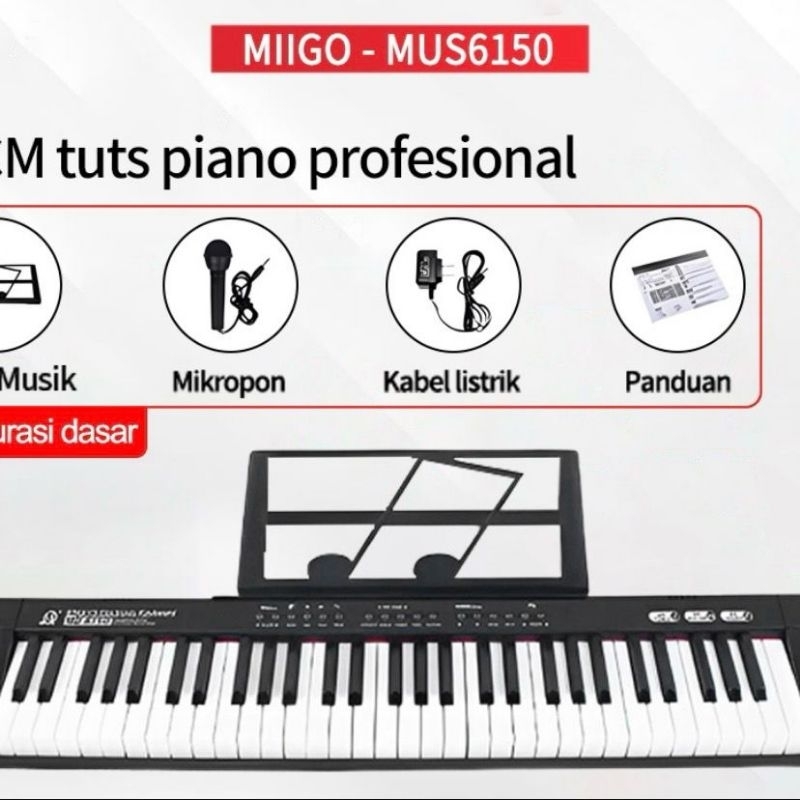 Piano keyboard miigo 61 tuts