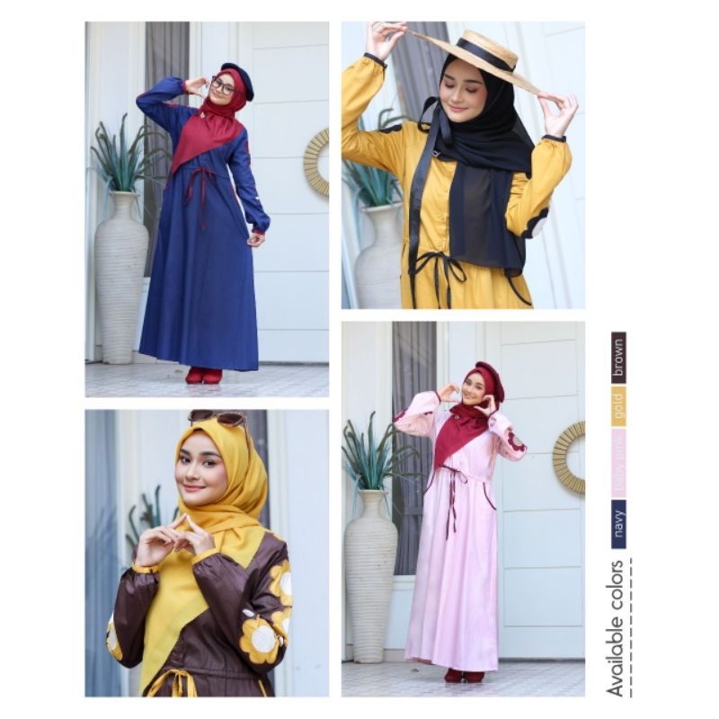 Abaya/Gamis mulim dewasa Dannis size XS-XL