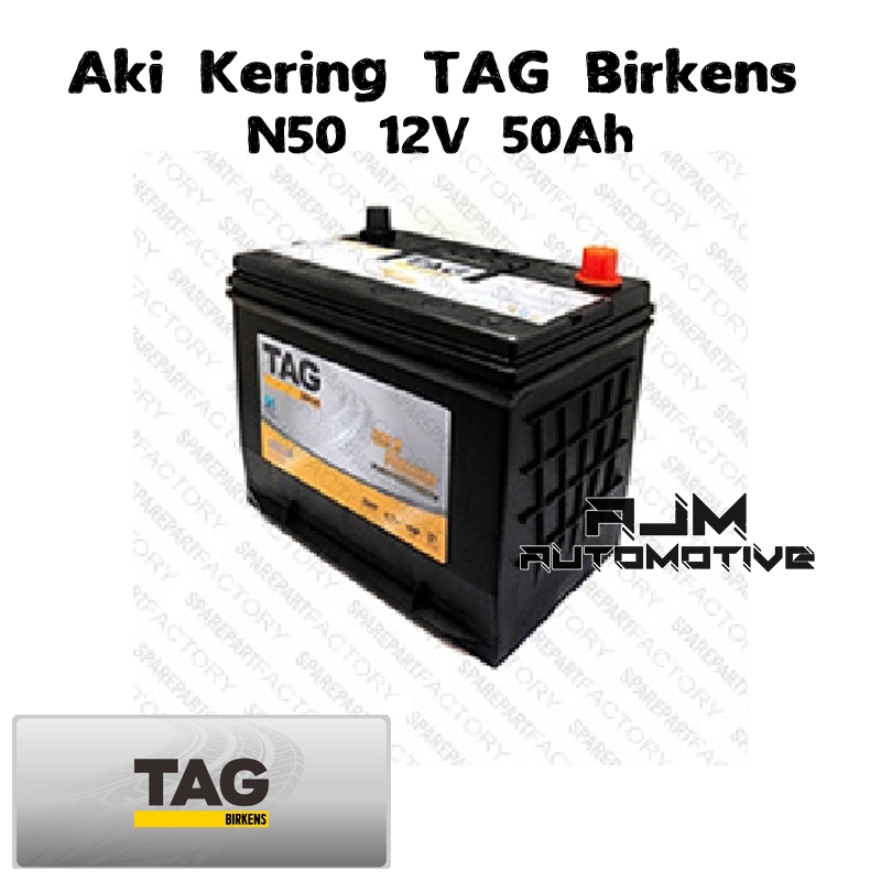 Aki Kering TAG Birkens 48D26R-N50 12V 50Ah