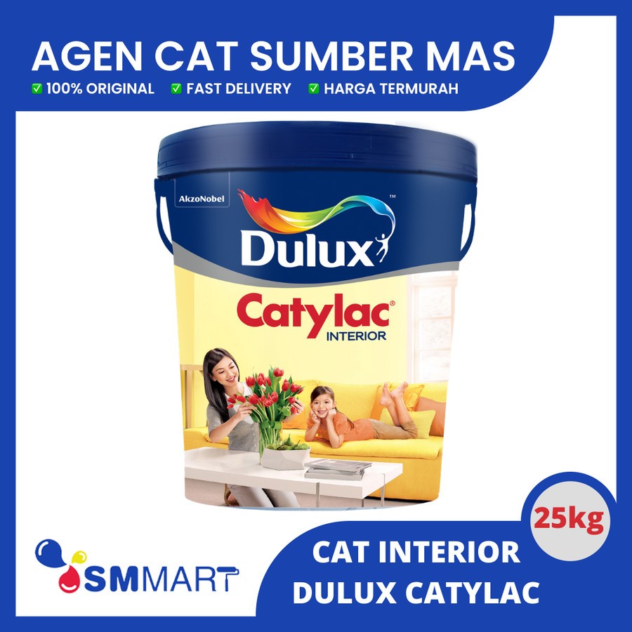 DULUX CATYLAC INTERIOR CAT TEMBOK KATEGORI TINTING (BISA REQUEST) WARNA 25KG / CAT TEMBOK DALAM RUMA
