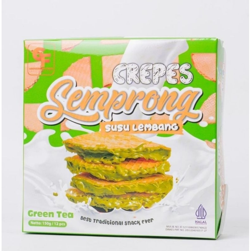 

CREPES SEMPRONG SUSU LEMBANG rasa Green Tea