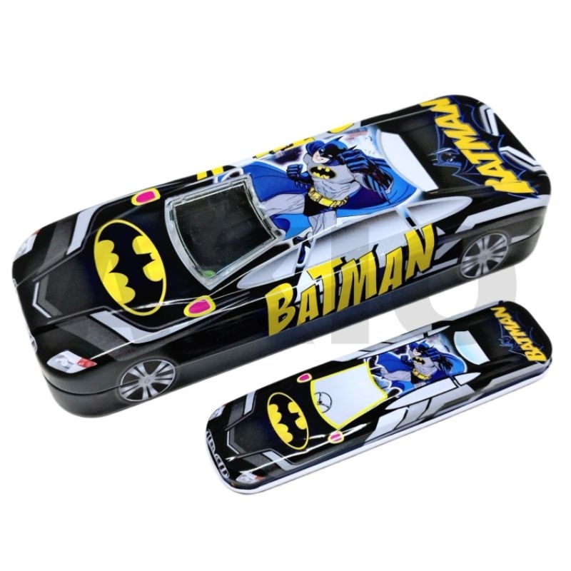 

Tempat Pensil Anak Karakter SUPERHERO BATMAN 2 Susun Mobil HT Kaleng Besi Murah B-693