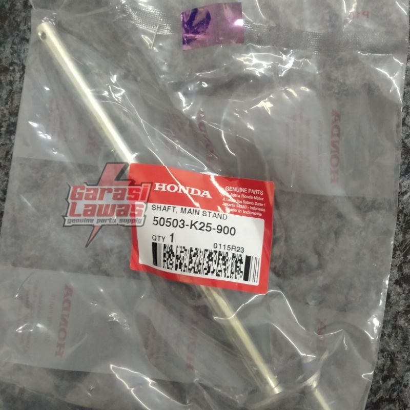 50503-K25-900 Shaft main stand original AHM Honda beat fi esp as standar tengah asli beat injeksi st