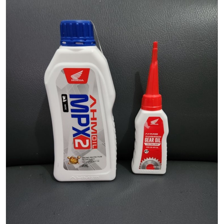 Paket oli MPX2 matic kemasan baru dan oli gardan AHM