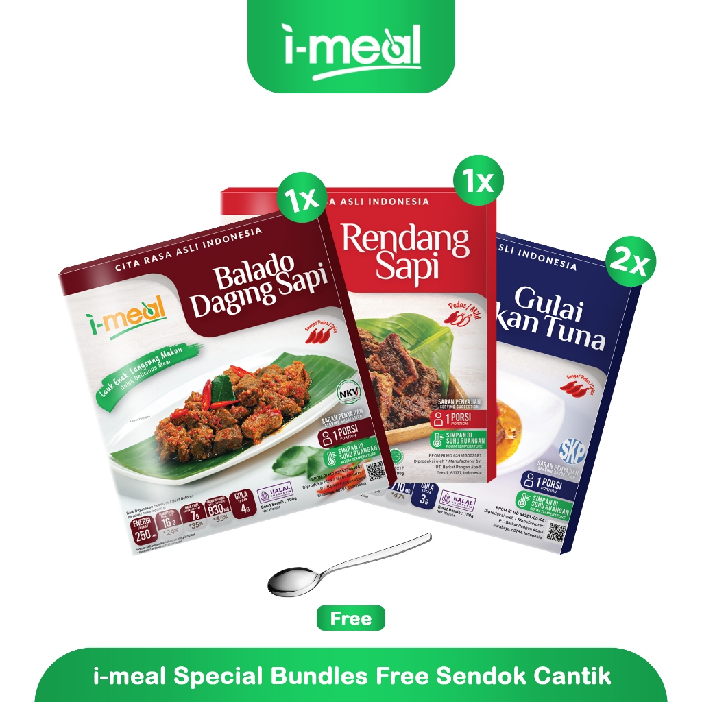 

Imeal Special Bundles Free Sendok Cantik (Special 4)