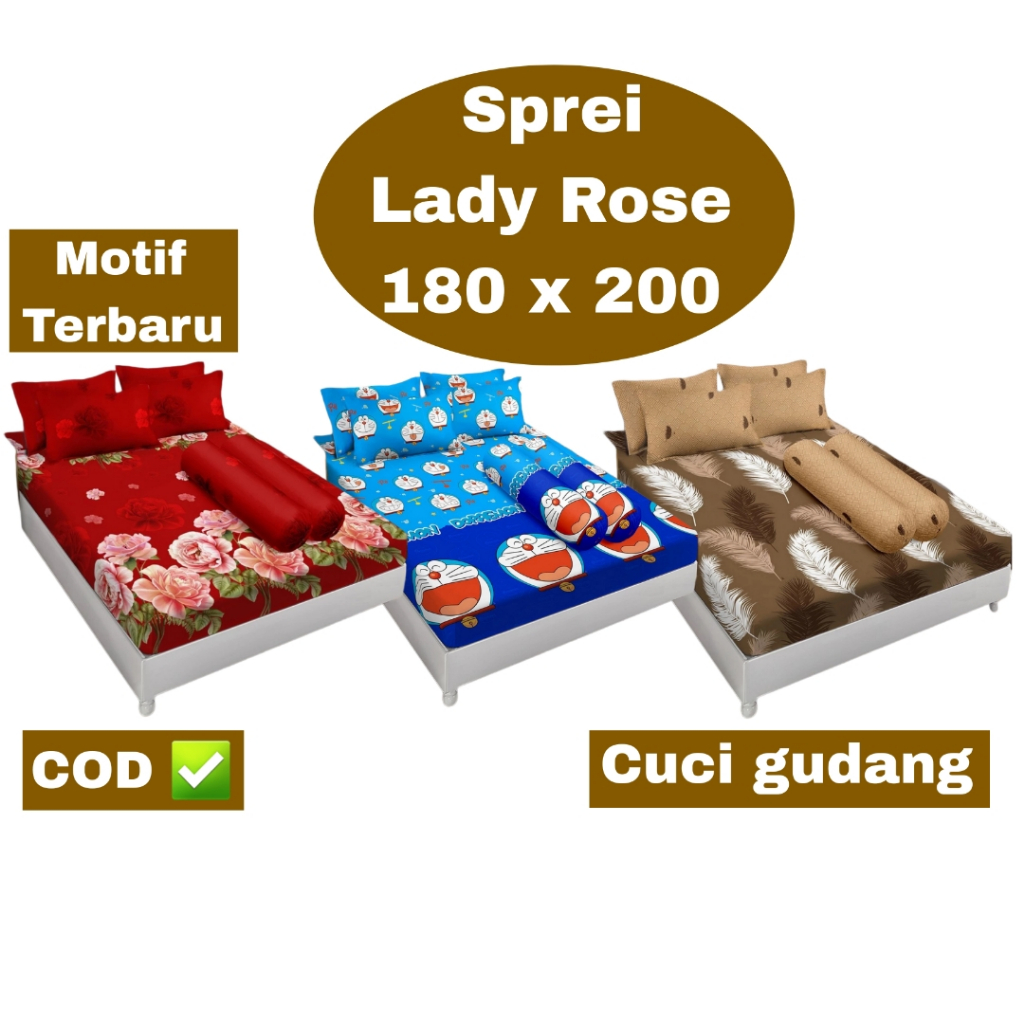 Sprei Lady Rose 180x200