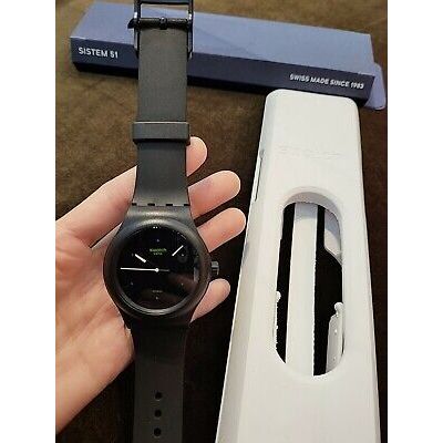 Jam Tangan Swatch Automatic SO30B400 Black Original
