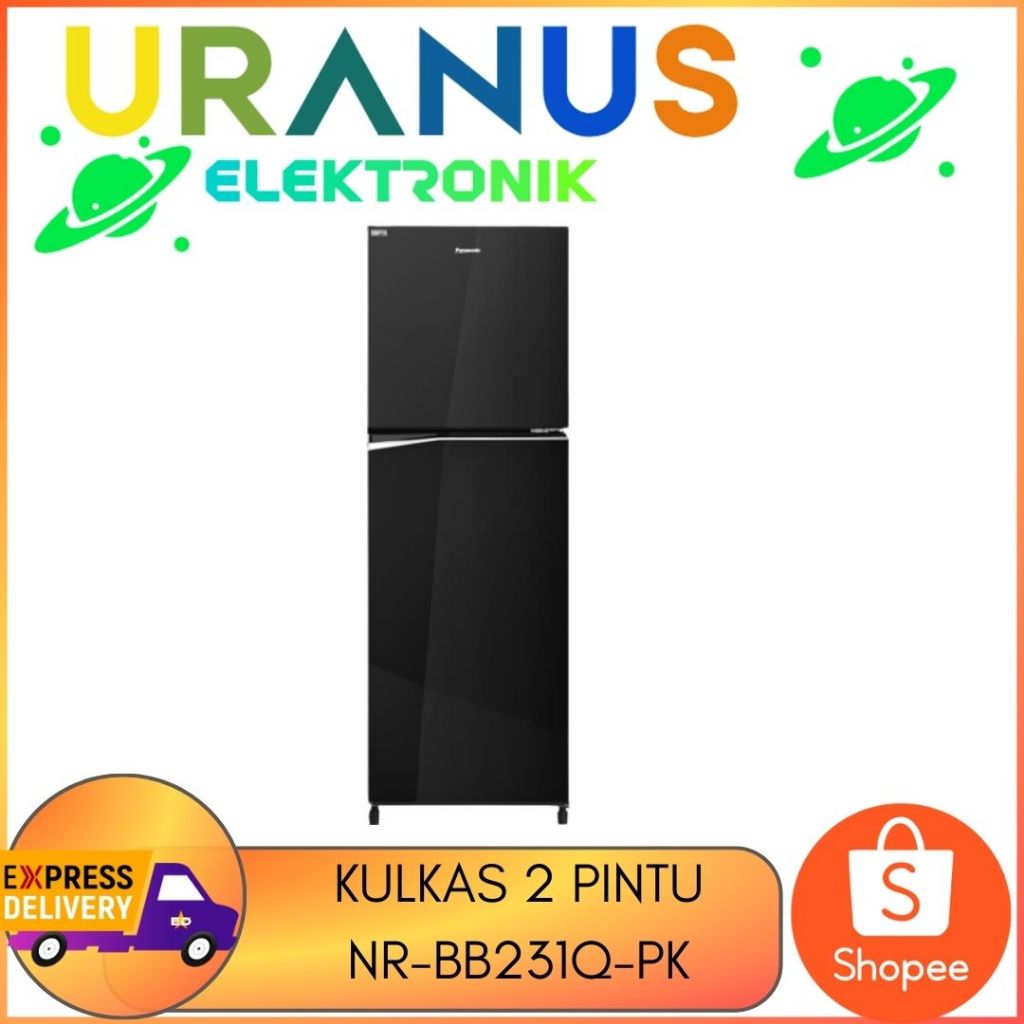 Panasonic NR-BB231Q-PK Kulkas Panasonic 2Pintu Bottom Freezer