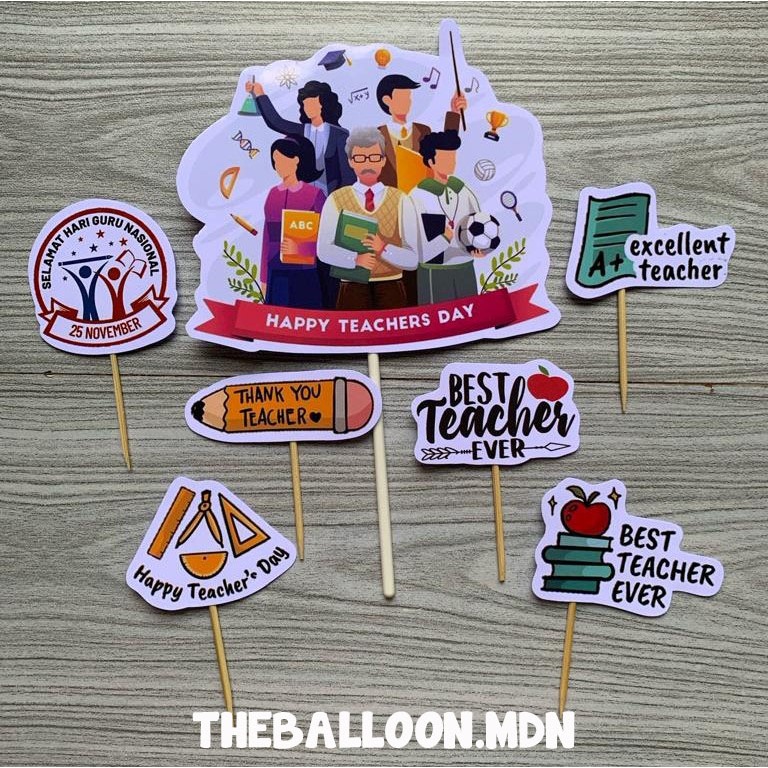 Topper Cake Hari Guru / Topper Cake Teacher's Day