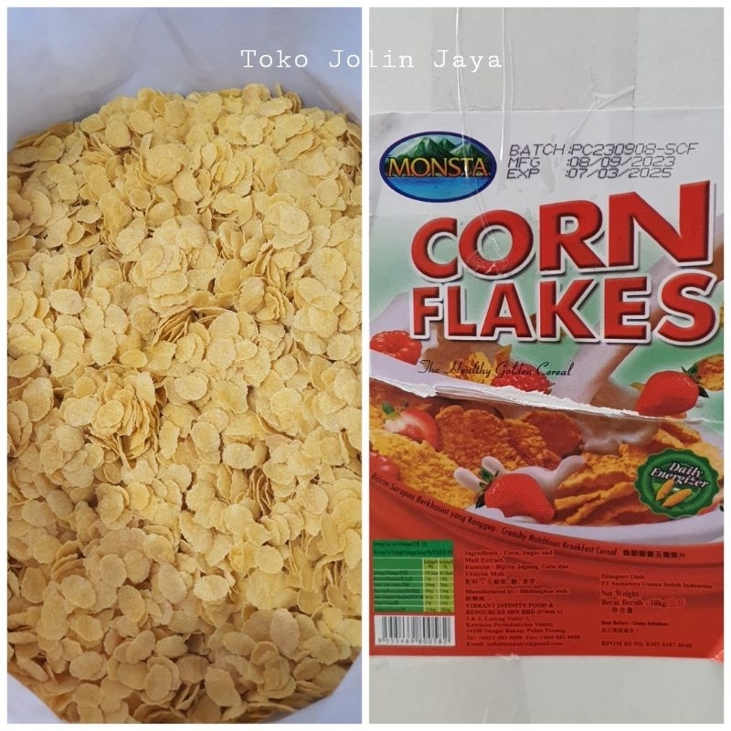 

500g corn flakes / sereal jagung kiloan