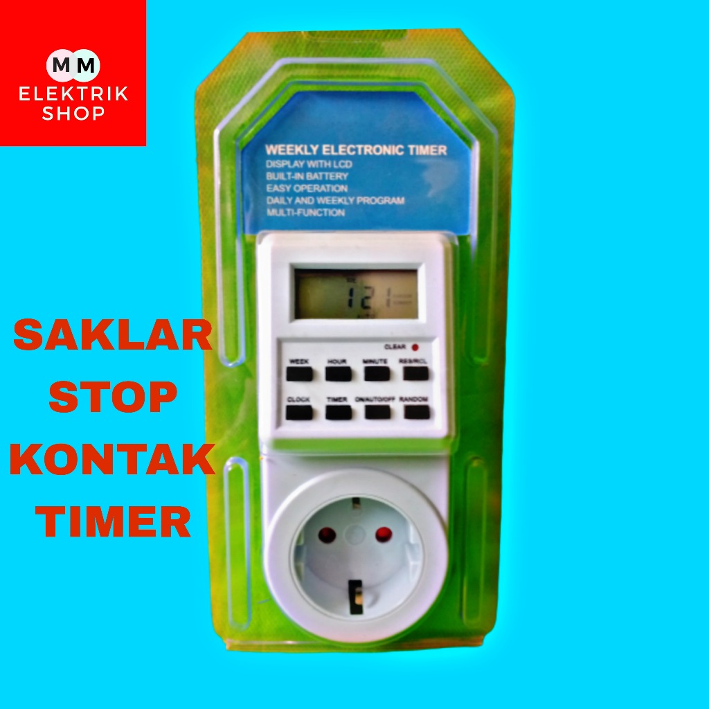 Stop Kontak Timer Digital Otomatis 16 Amper ATN