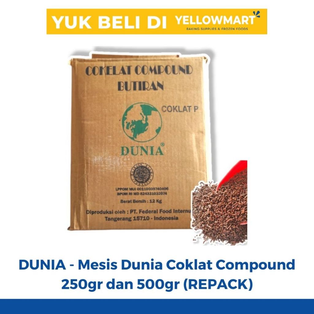 

DUNIA - Mesis Dunia Coklat Compound 250gr dan 500gr (REPACK)