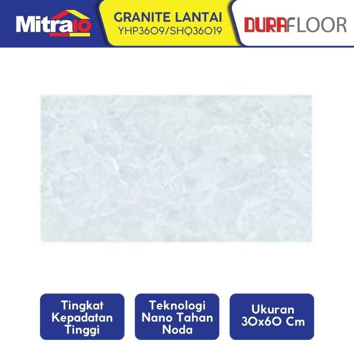 Durafloor Granite Lantai YHP3609/SHQ36019 30x60 Cm Putih