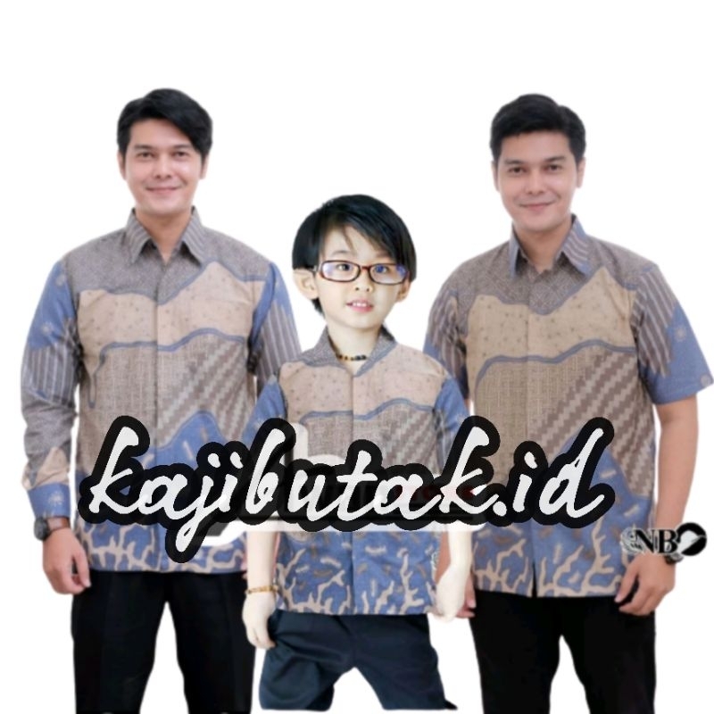 TERBARU Couple Sweet | BATIK INARA DENIM | Batik Biru Denim couple batik ayah