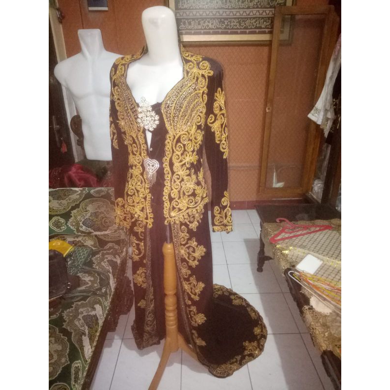 baju pengantin adat jawa panjang preloved