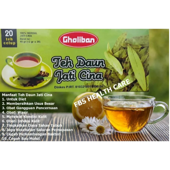 

Teh Celup Herbal Pelangsing | Teh Jati Cina Gholiban Isi 20 Original