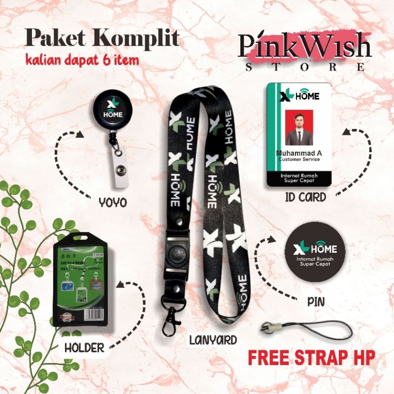 

Tali Idcard XL HOME Hitam / Lanyard XL HOME / Pin Bros XL Home [READY STOCK] TERMURAH!! Beli Eceran Rasa Grosir