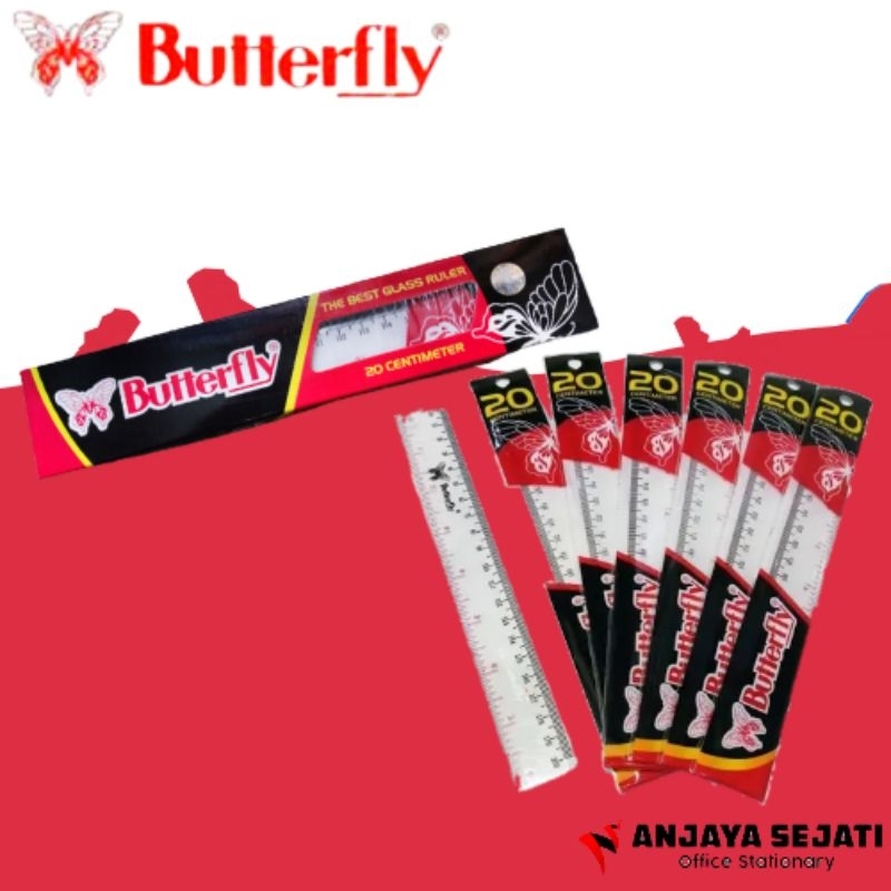 

Penggaris Butterfly | Garisan Plastik | Ruler 20cm | Perlusin (12 pcs)