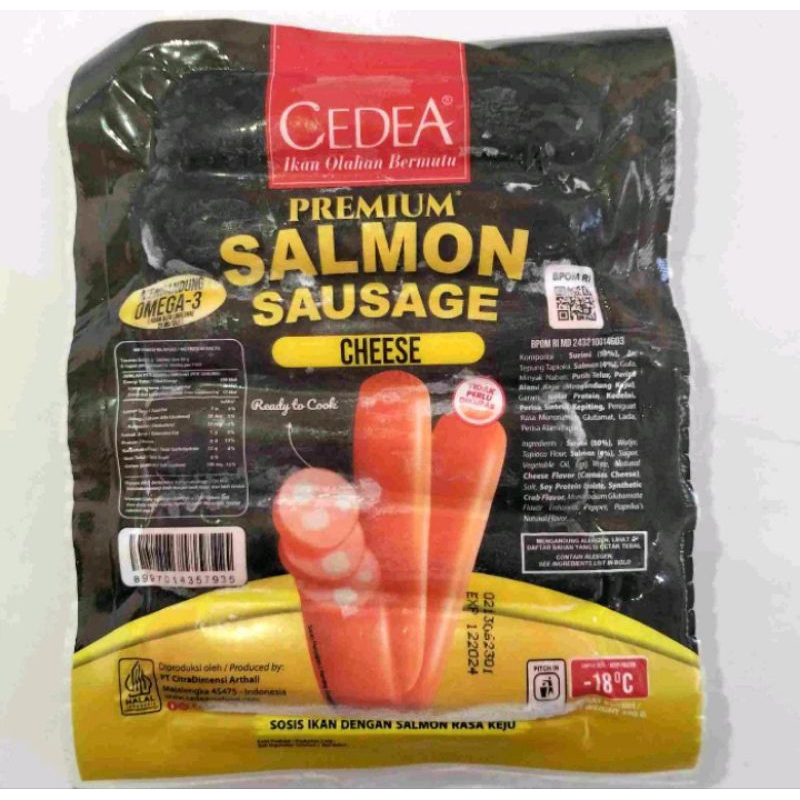

Cedea Premium Salmon Sausage Chesee 390gr