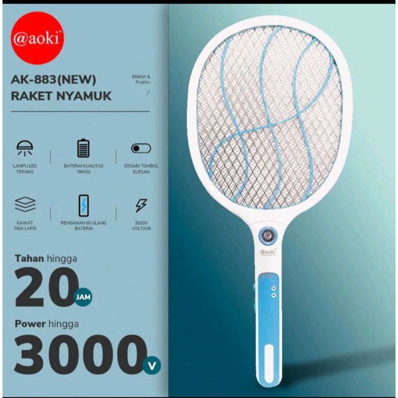 aoki AK 883 Raket Nyamuk