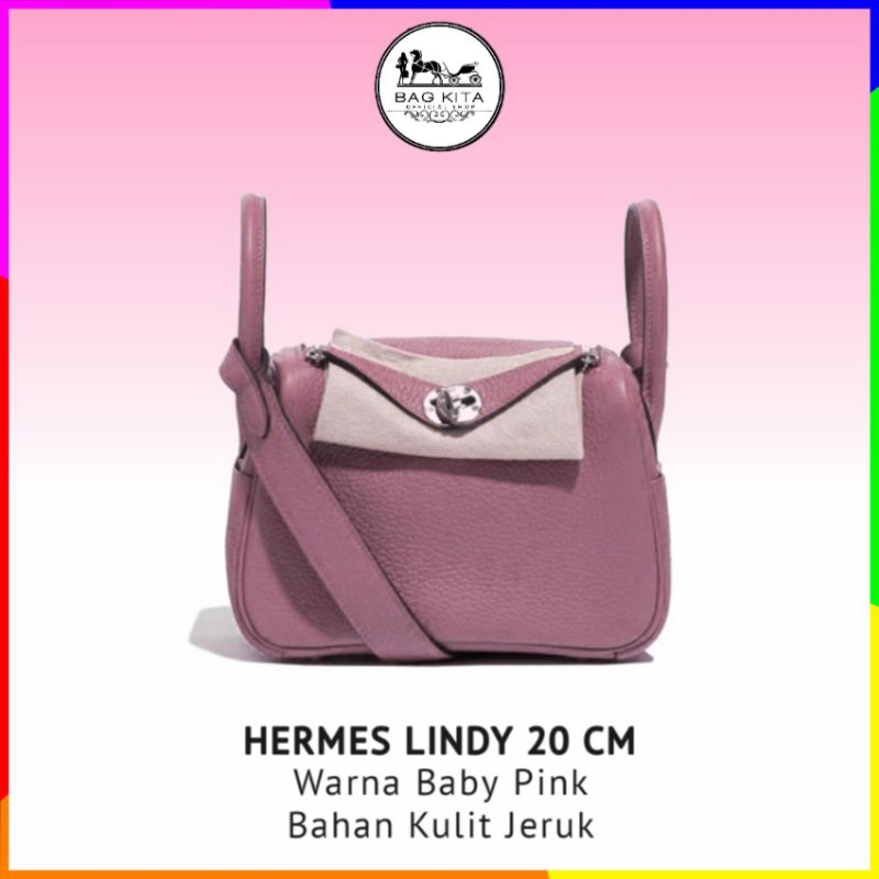 Tas 763Hermes Lindy 20 Pink | Tas Selempang Wanita Hms Lindy Premium