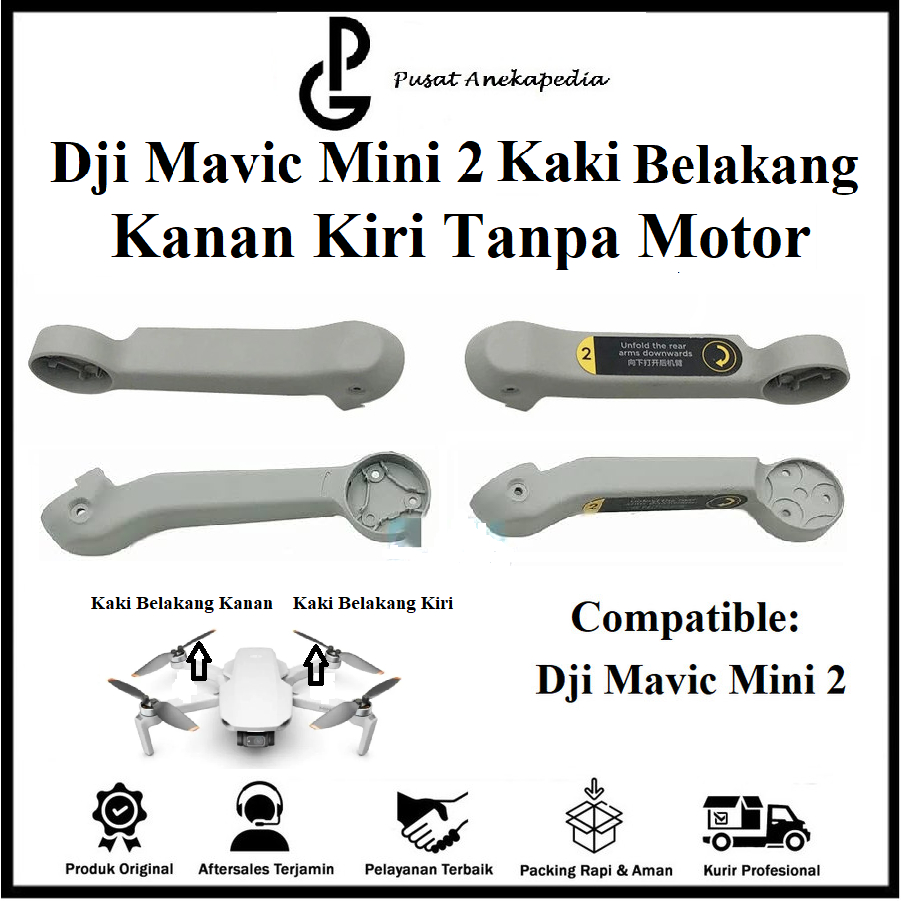 Dji Mavic Mini 2 Kaki Belakang Kanan Kiri Tanpa Motor Original - Dji Mavic Mini 2 Kaki Belakang Tanp