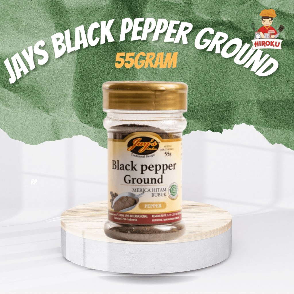 

JAY'S Black Pepper Ground 55gram botol