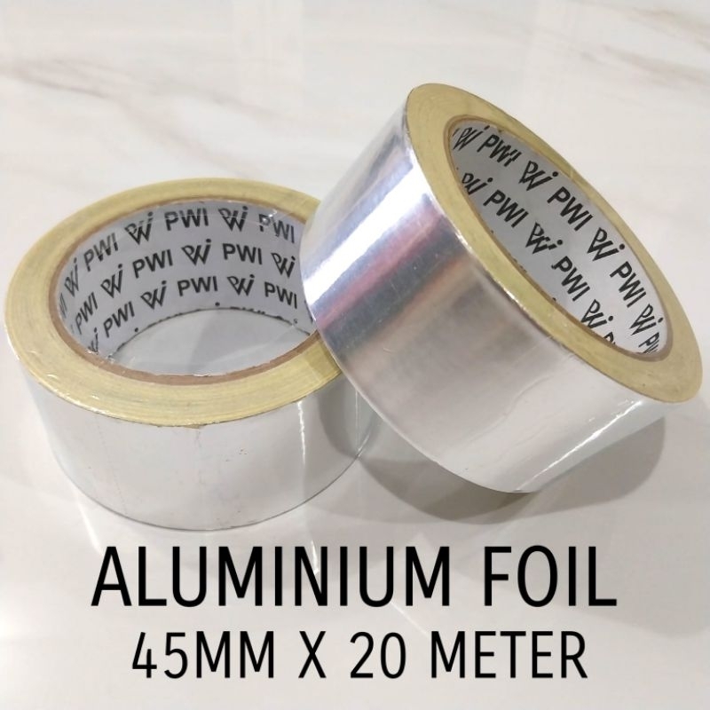 

Lakban Alminium Foil Solasi Aluminium 45mm x 20m