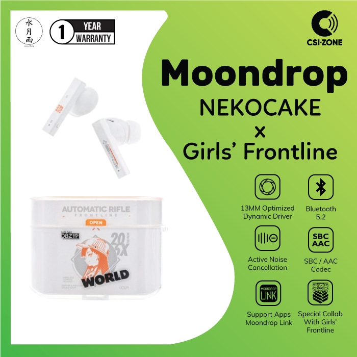 Moondrop Nekocake x Girls Frontline Limited True Wireless TWS Earphone