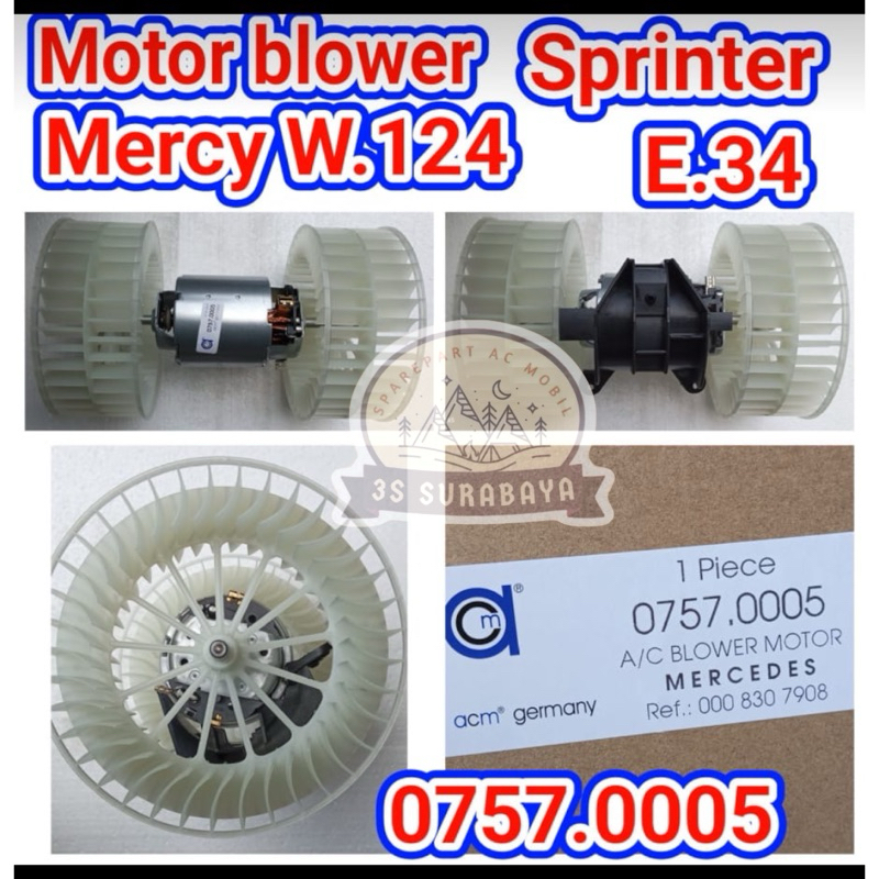 Motor Blower Mercy W124 Mercedes Benz W 124 Ac Germany Asli Ac Mobil