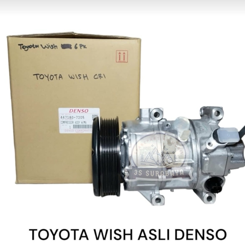 Kompresor Toyota Wish 1800 Cc Denso Asli Ac Mobil