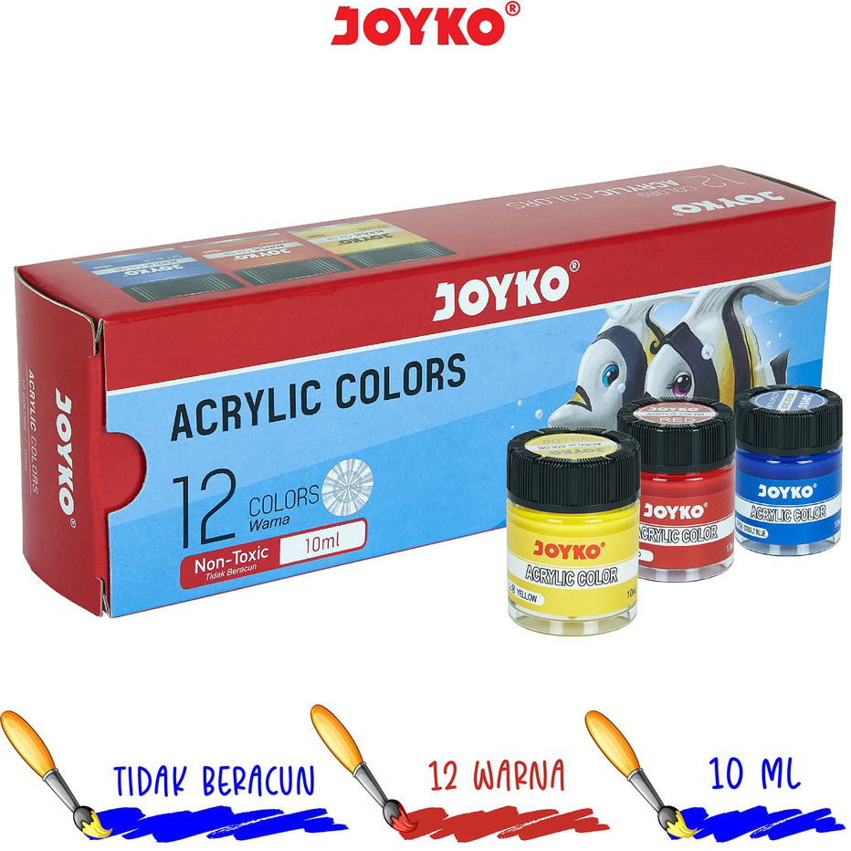 

Ready Cat Akrilik Acrylic Color Joyko ACC-10ML Dijual