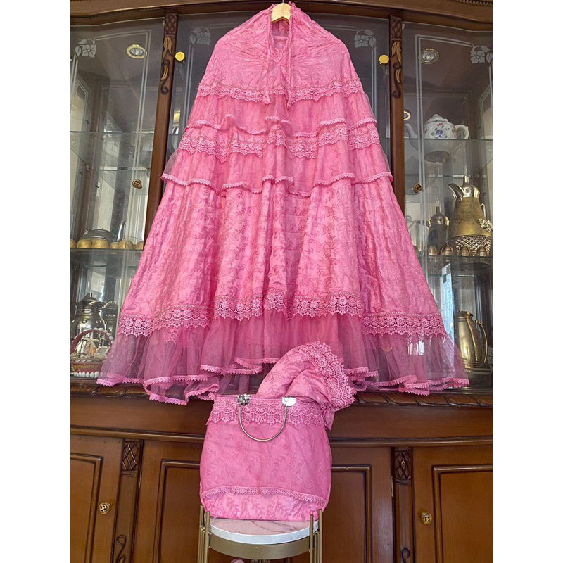 MUKENA SUTRA PARIS PRADA SUSUN BEHEL ORIGINAL