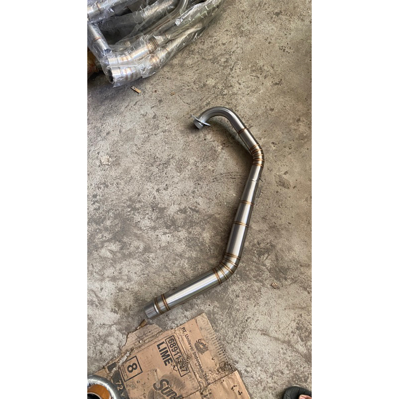 Pipa leher knalpot satria fu karbu bending roadrace naik ngaceng jentar