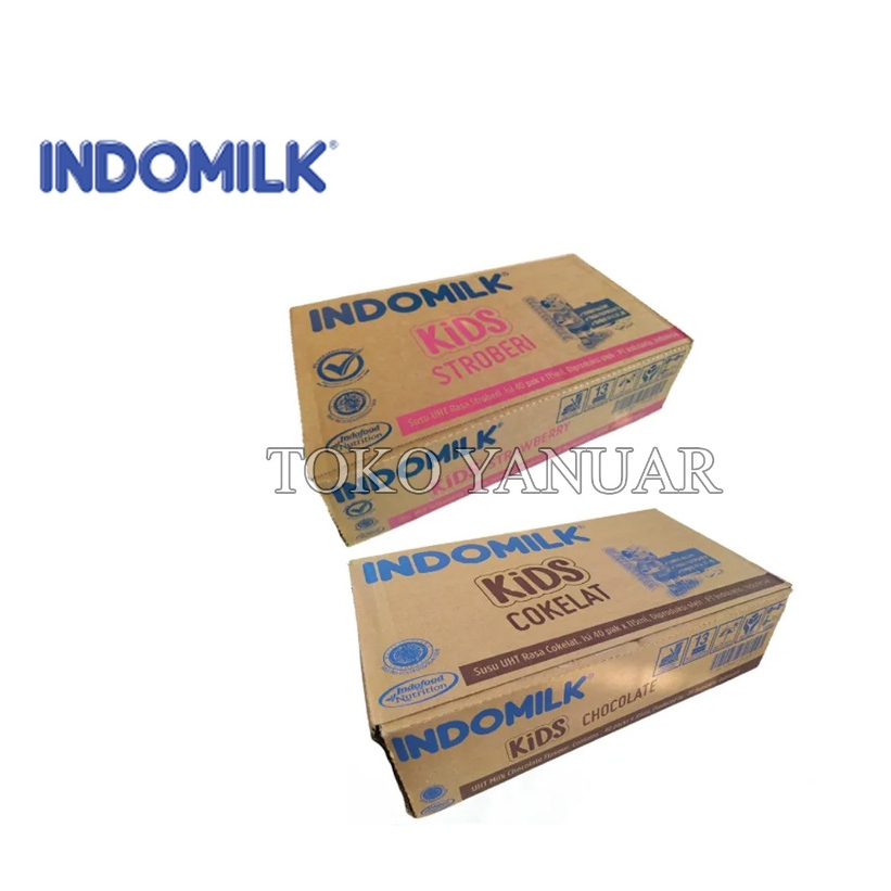 Susu Indomilk Kids / Susu UHT / Susu Indomilk Kotak 1dus @40pcs