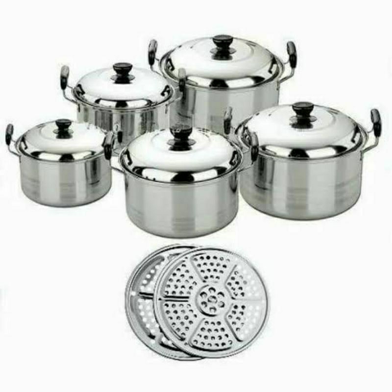 Panci streamer tutup stainless higpot cap 555
