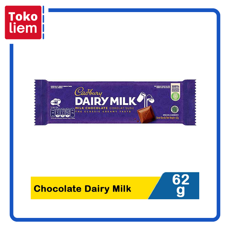 

Cadbury Chocolate Dairy Milk 62G