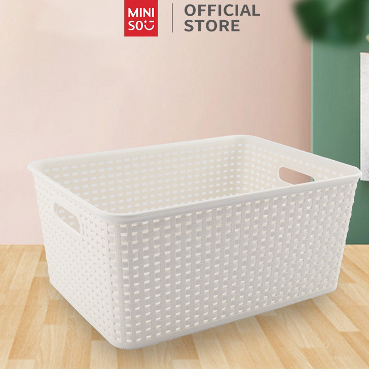 HZNW6065 7.7  MINISO Keranjang Penyimpanan Serbaguna Keranjang Susun Keranjang Make Up Kosmetic Serb