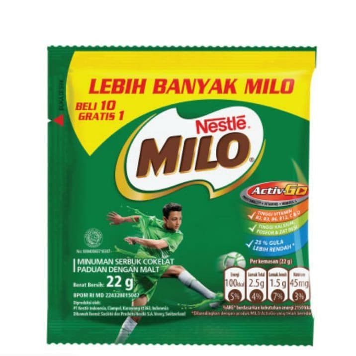 

MILO 3IN1 Renceng (10 Sachet)