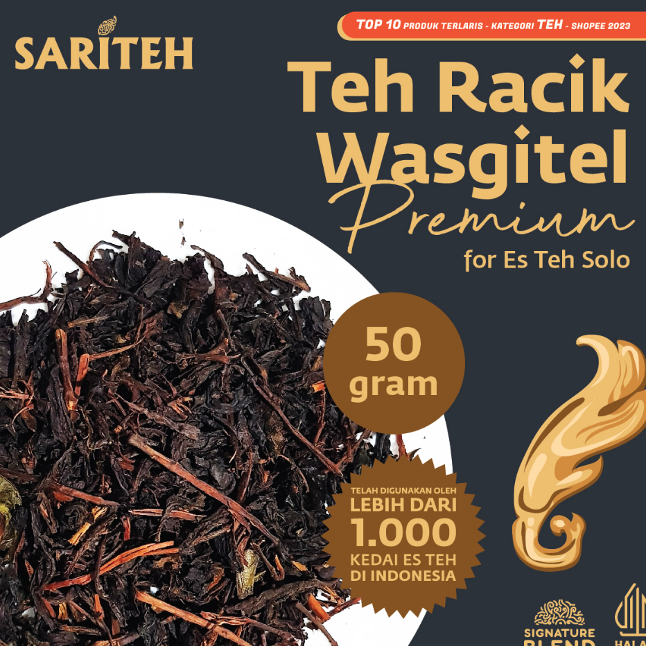 

Bestseller Sariteh Teh Racik Wasgitel Premium for Es Teh Solo 50g | Teh Melati Jawa Indonesia | Javanese Jasmine Black Tea | Teh Hitam Tubruk Angkringan Seduh Wangi Kiloan Curah | Inspired by Ibu Warsinem Harga Termurah