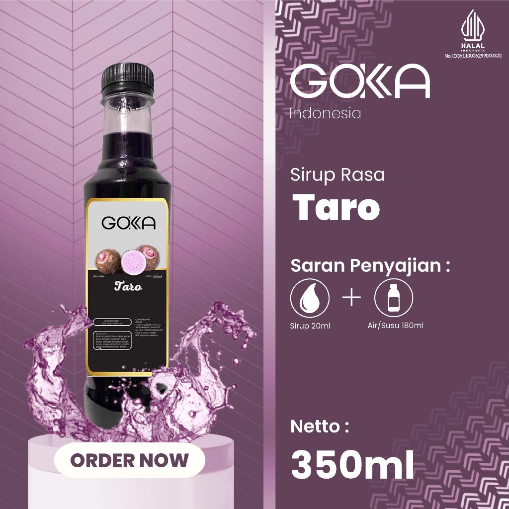 

Minuman Sirup Gokka Rasa Taro / Syrup Taro Gokka 350ml