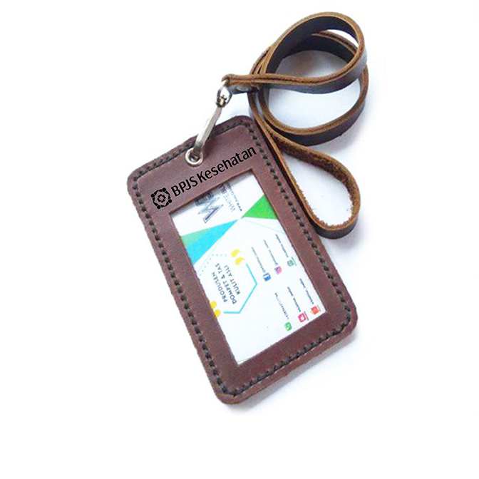 

FLASH SALE⚡ Name Tag Id Kulit Asli Logo BPJS Kesehatan Warna Coklat Garansi 1 Tahun - Id Card Holder