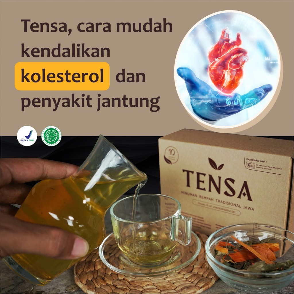 

TENSA Minuman Rempah Obat Hipertensi Darah Tinggi Kolesterol Herbal Ampuh Original Halal