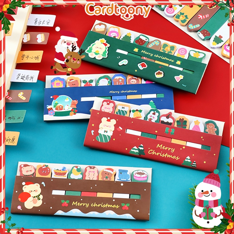

Sticky Notes Natal / Memo Stick / Note Kertas Tempel Cute Lucu Imut Beruang Kelinci Christmas warna warni
