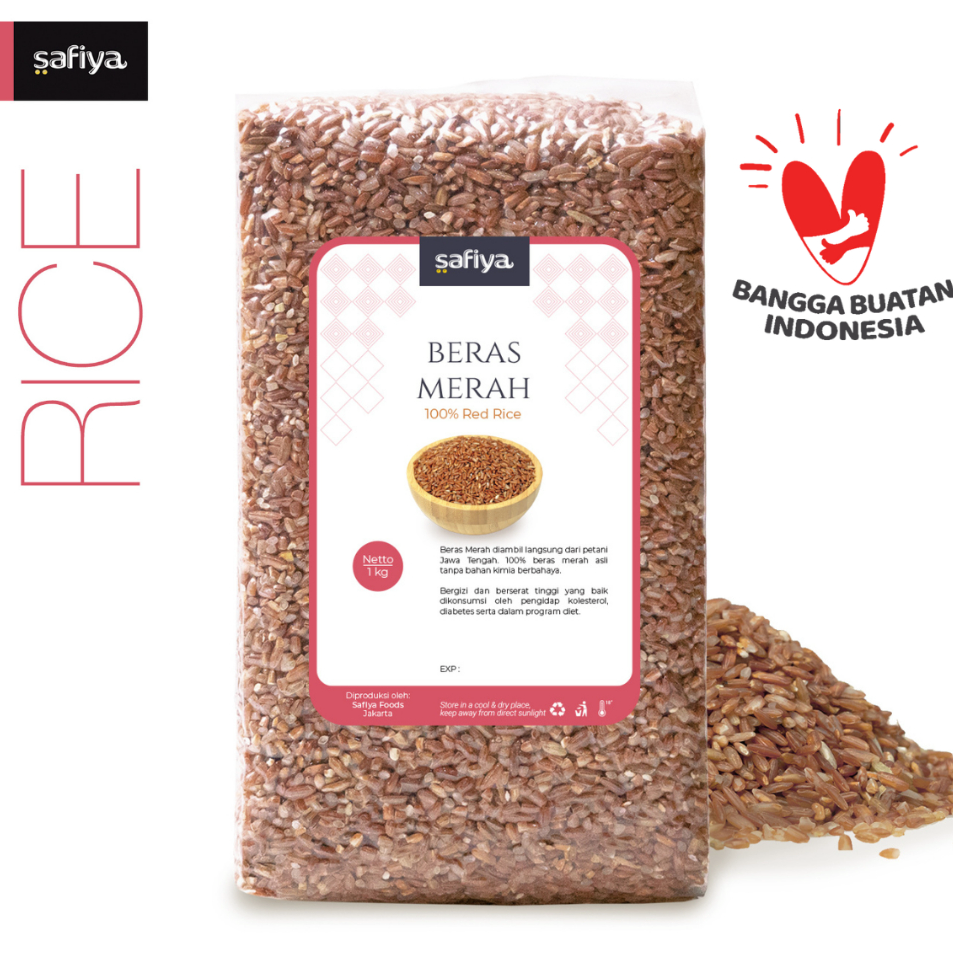 

HXYR9865 Beras Merah Organik 1 Kg Super Authentic Safiya Food