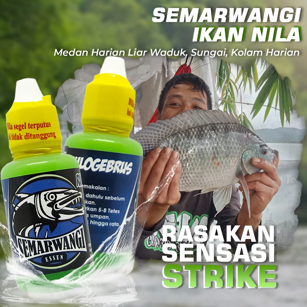 Essen Untuk Ikan Nila Sungai Kolam Harian Liar 30ml SEMARWANGI