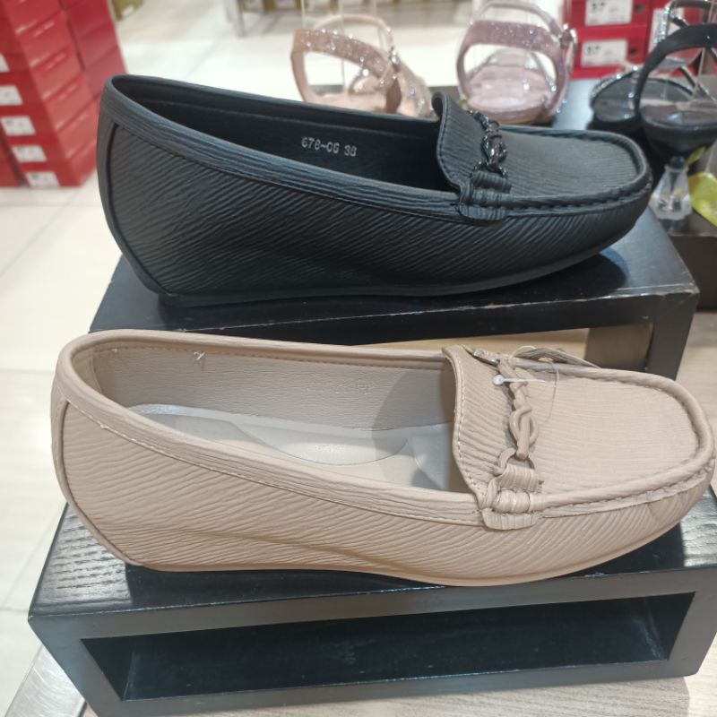 ST MORITZ ‼️ sepatu wanita slip on wedges comfort ringan